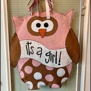 It’s a girl DOOR hanger wreath new arrival